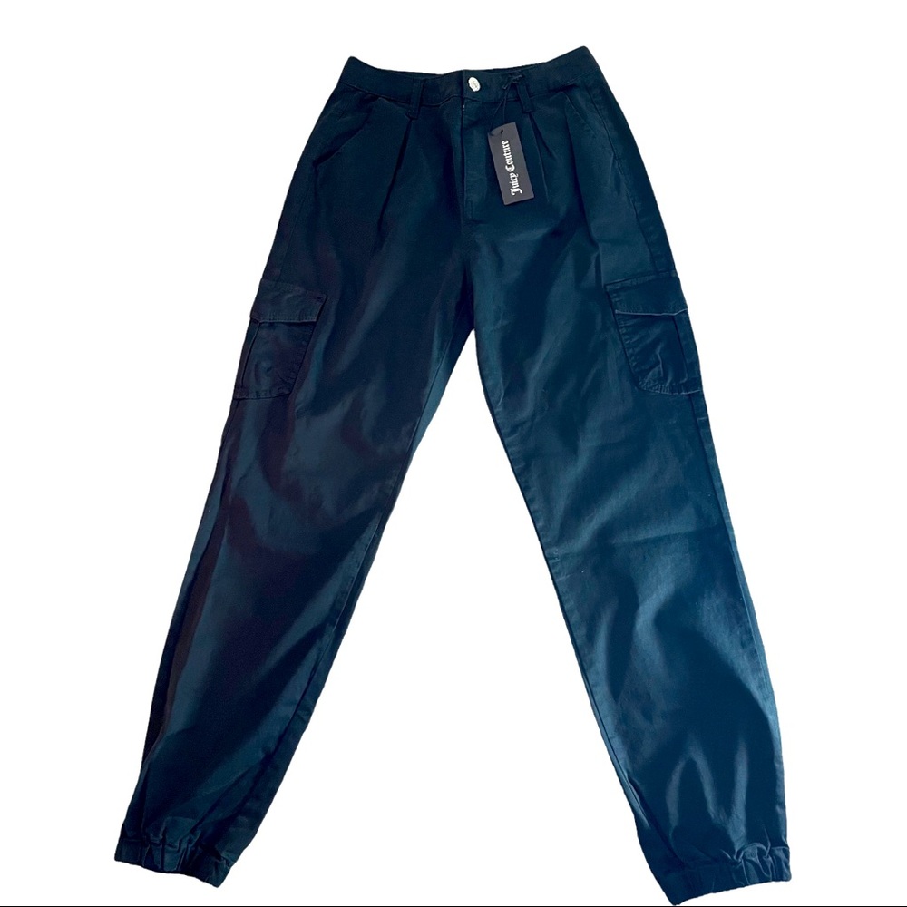 NWT Juicy Couture Cargo Jogger Black Size 26